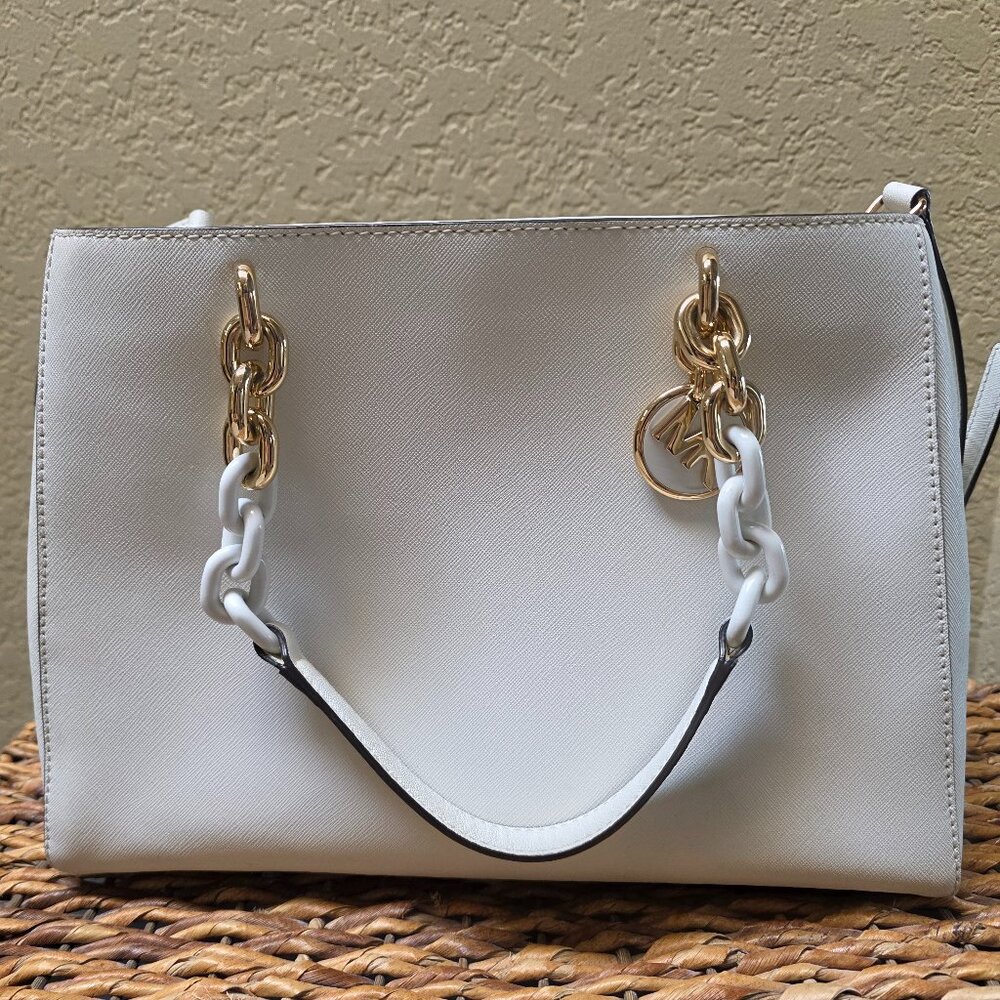 Michael Kors -Cynthia Saffiano White
